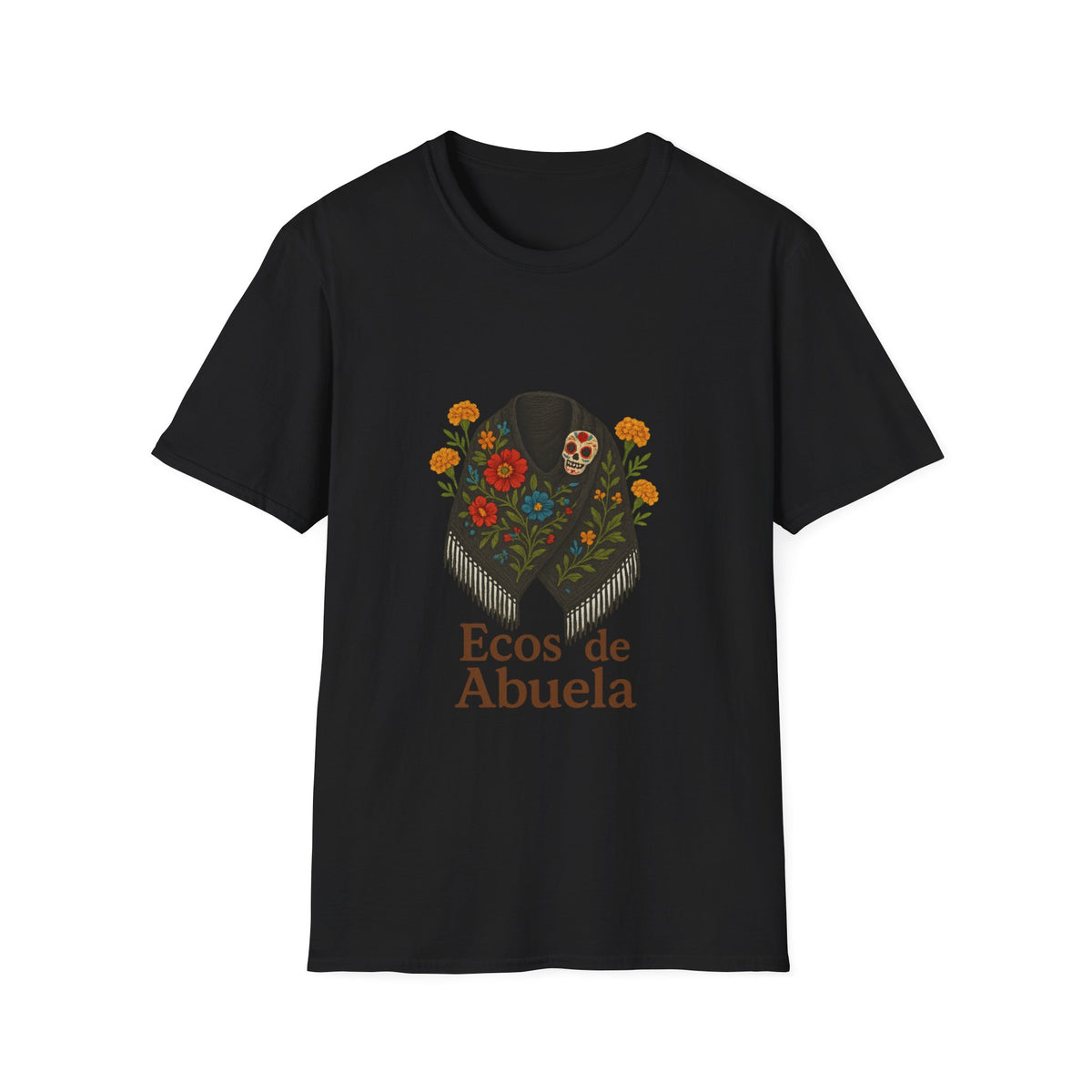 'Ecos de Abuela' Floral Graphic T-Shirt — Spanish Grandma Gift - Trending Now - October 2026