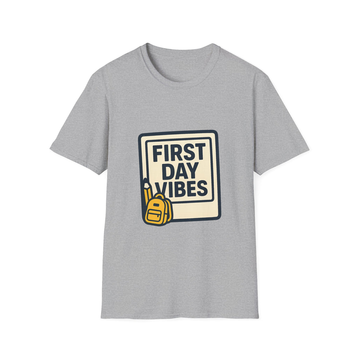 First Day Vibes T-Shirt — 'First Day' Retro Badge Tee - Trending Now - September 2026