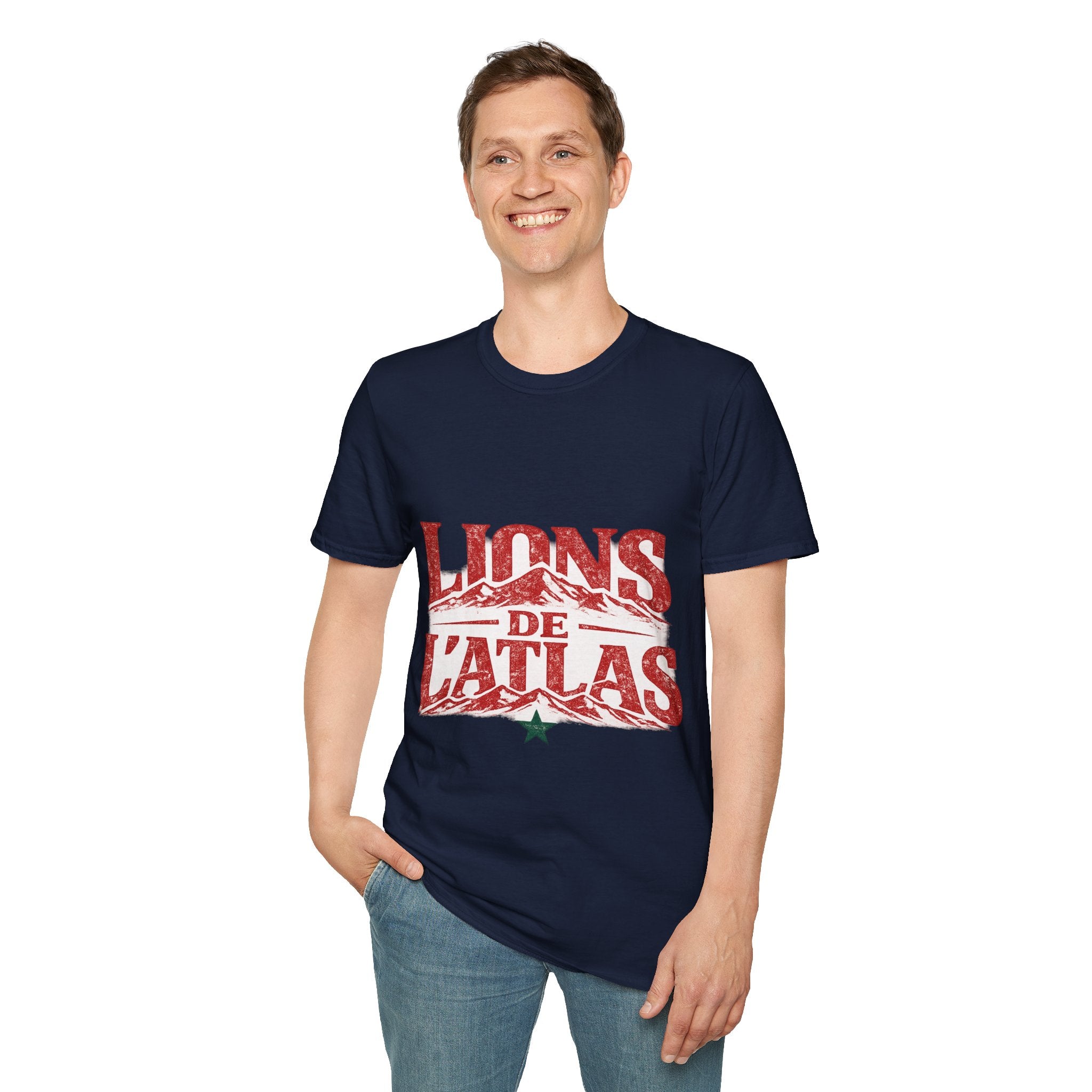 Morocco Lions de Atlas T-Shirt — Vintage Moroccan Atlas Mountain Graphic Tee