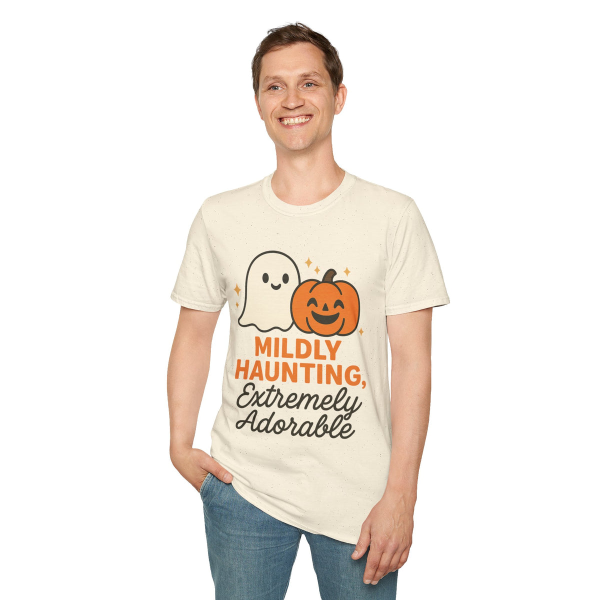 Mildly Haunting Extremely Adorable Ghost T-Shirt, Cute Halloween Pumpkin Tee - Trending Now - September 2026