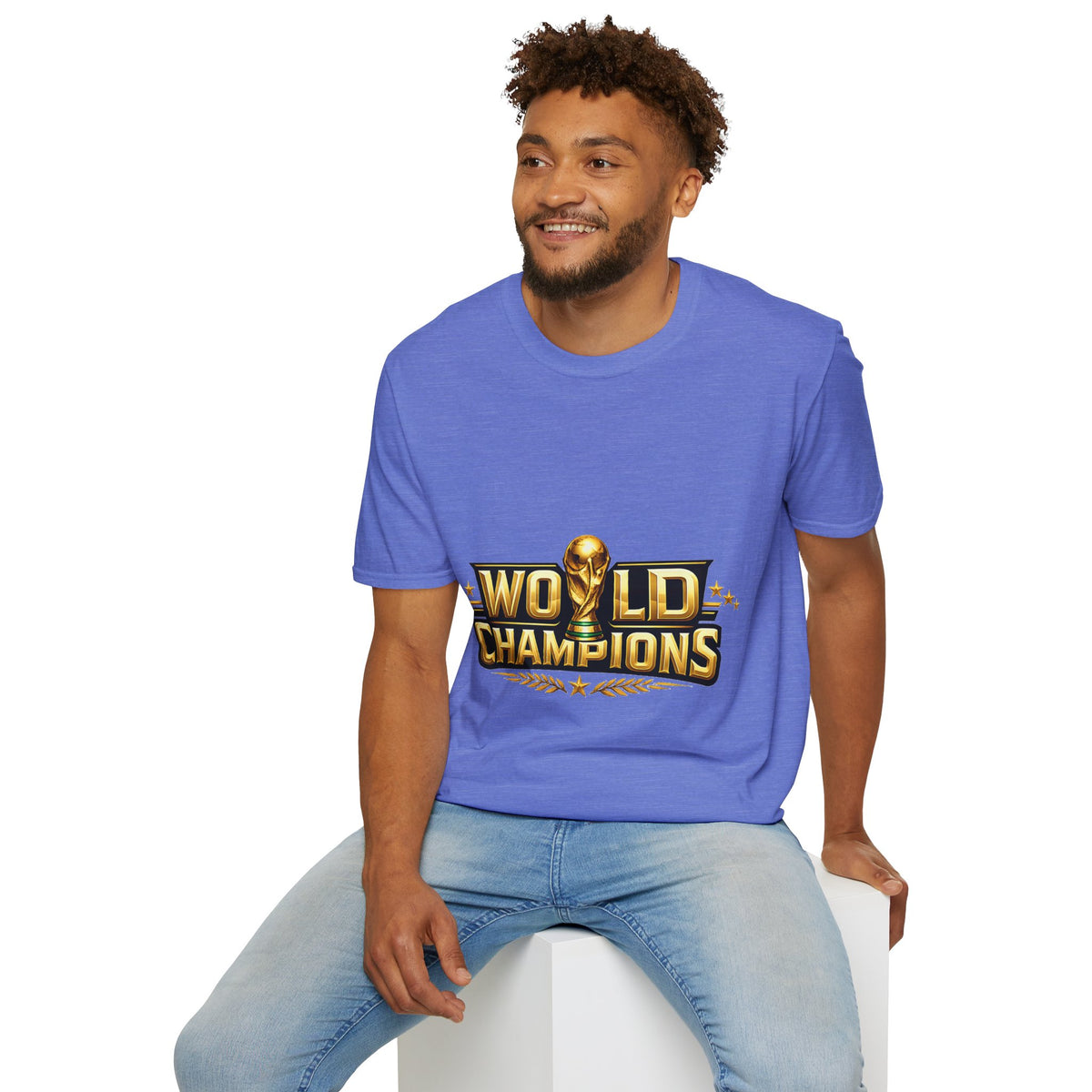 World Champions T-Shirt — Gold Trophy Sports Tee