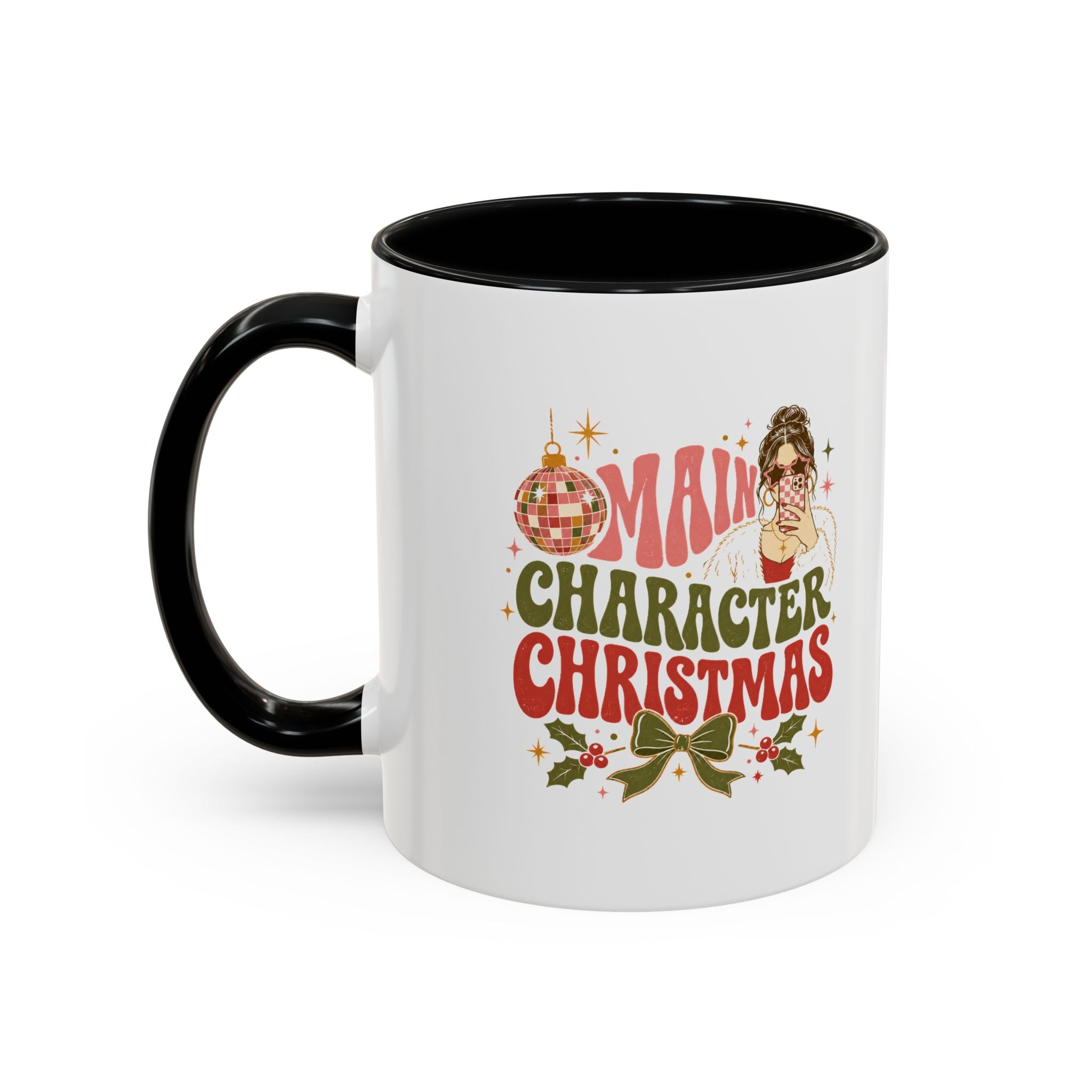 Modern Day Christmas Main Character Christmas Mug — Funny Holiday Coffee Cup