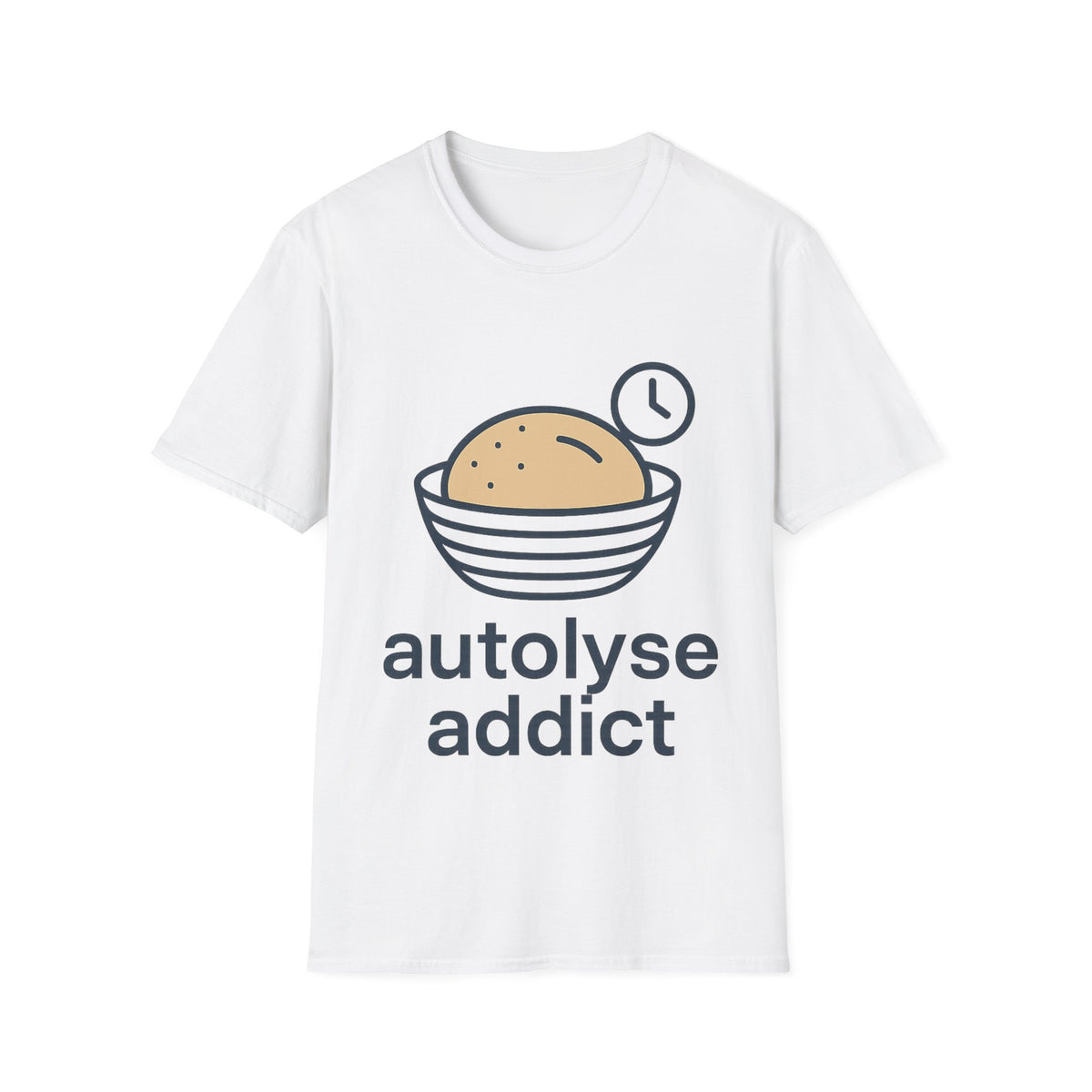 "Autolyse Addict" Funny Sourdough Baking Tee - Cute Bread Maker Pastry White T-Shirt - Trending Now - September 2026