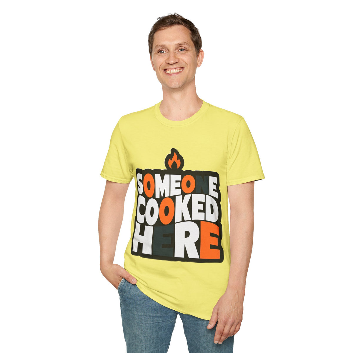 T-Shirt — "Someone Cooked Here" Funny Cooking Graphic Tee - Trending Now - August 2026