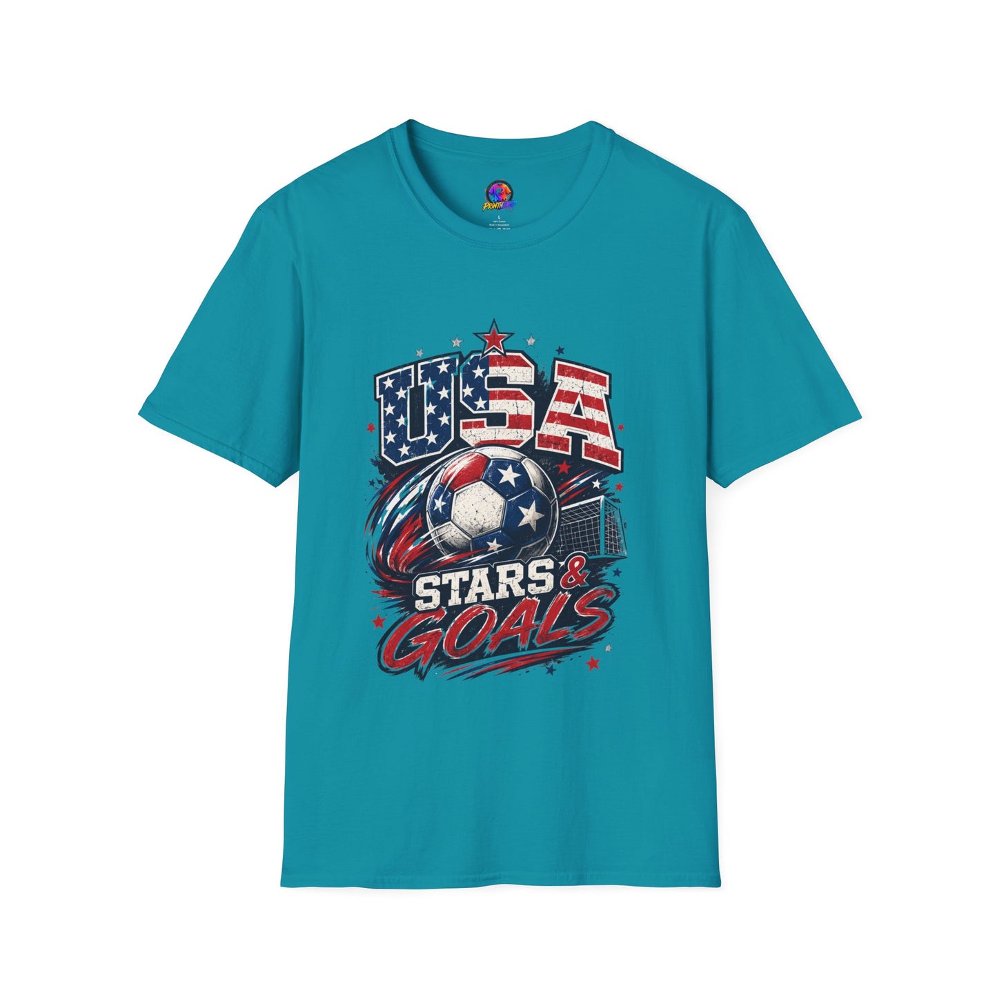 USA Stars & Goals Soccer T-Shirt