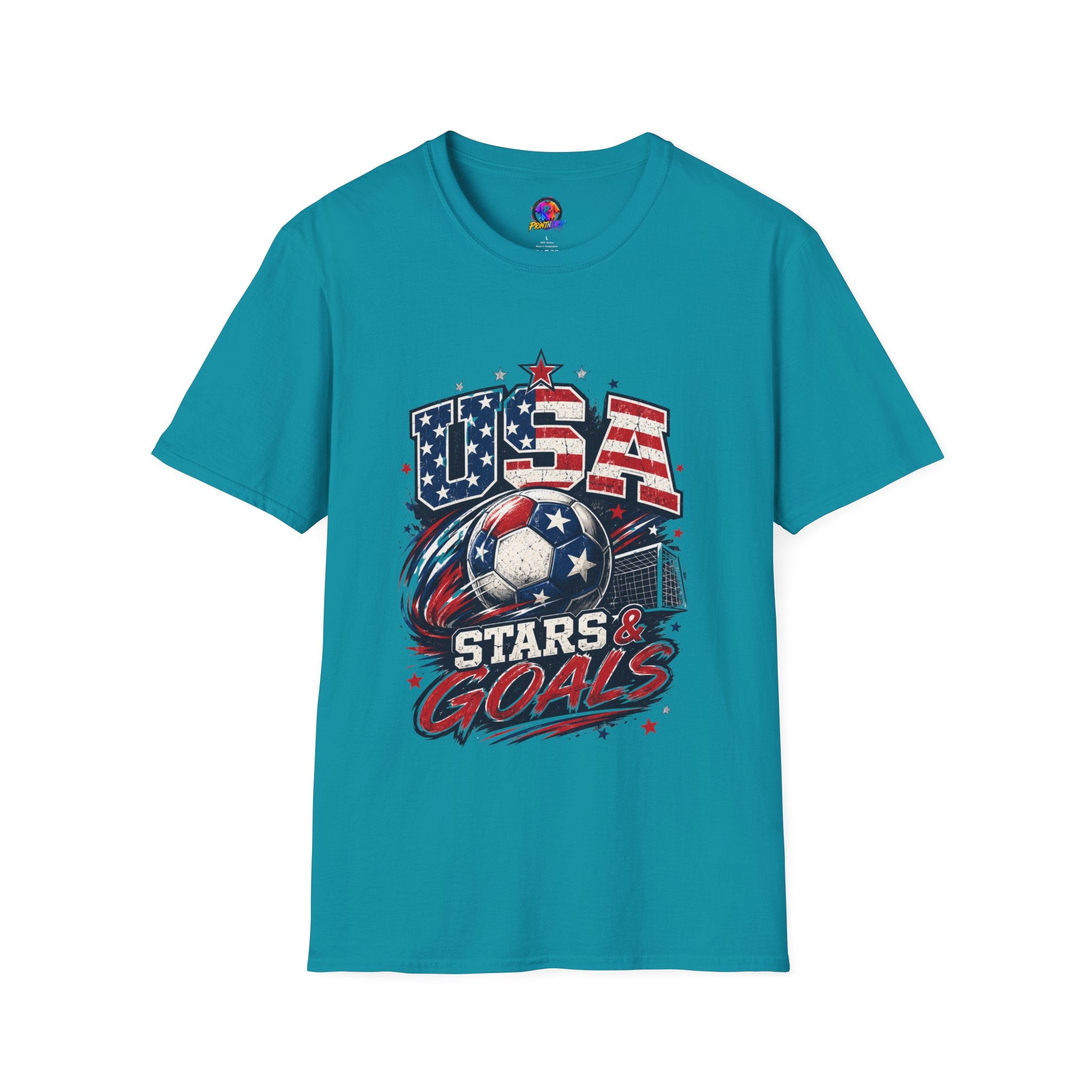 USA Stars & Goals Soccer T-Shirt