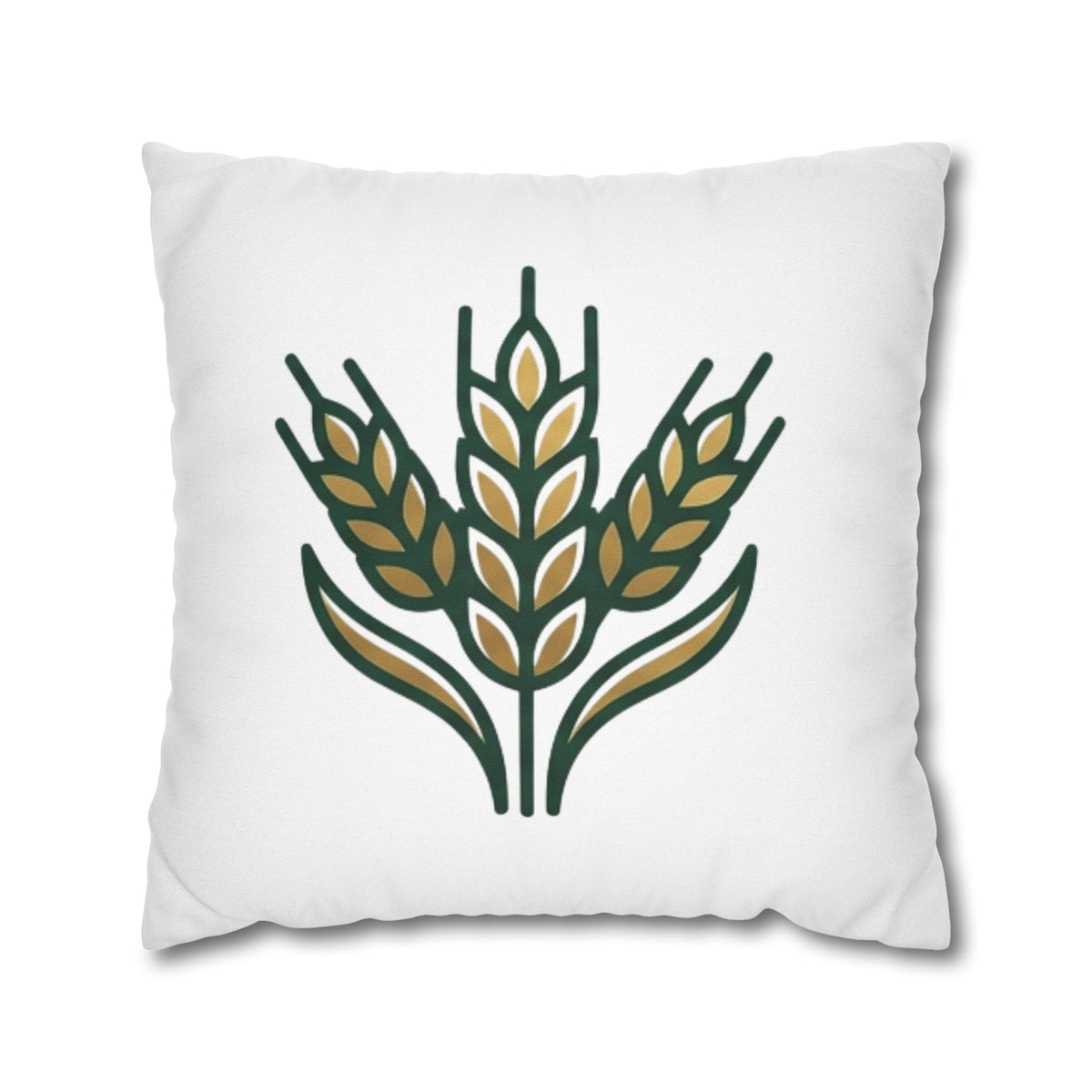 Virgo Wheat Meadow Decorative Pillowcase — Farmhouse Grain Throw Pillow Cover