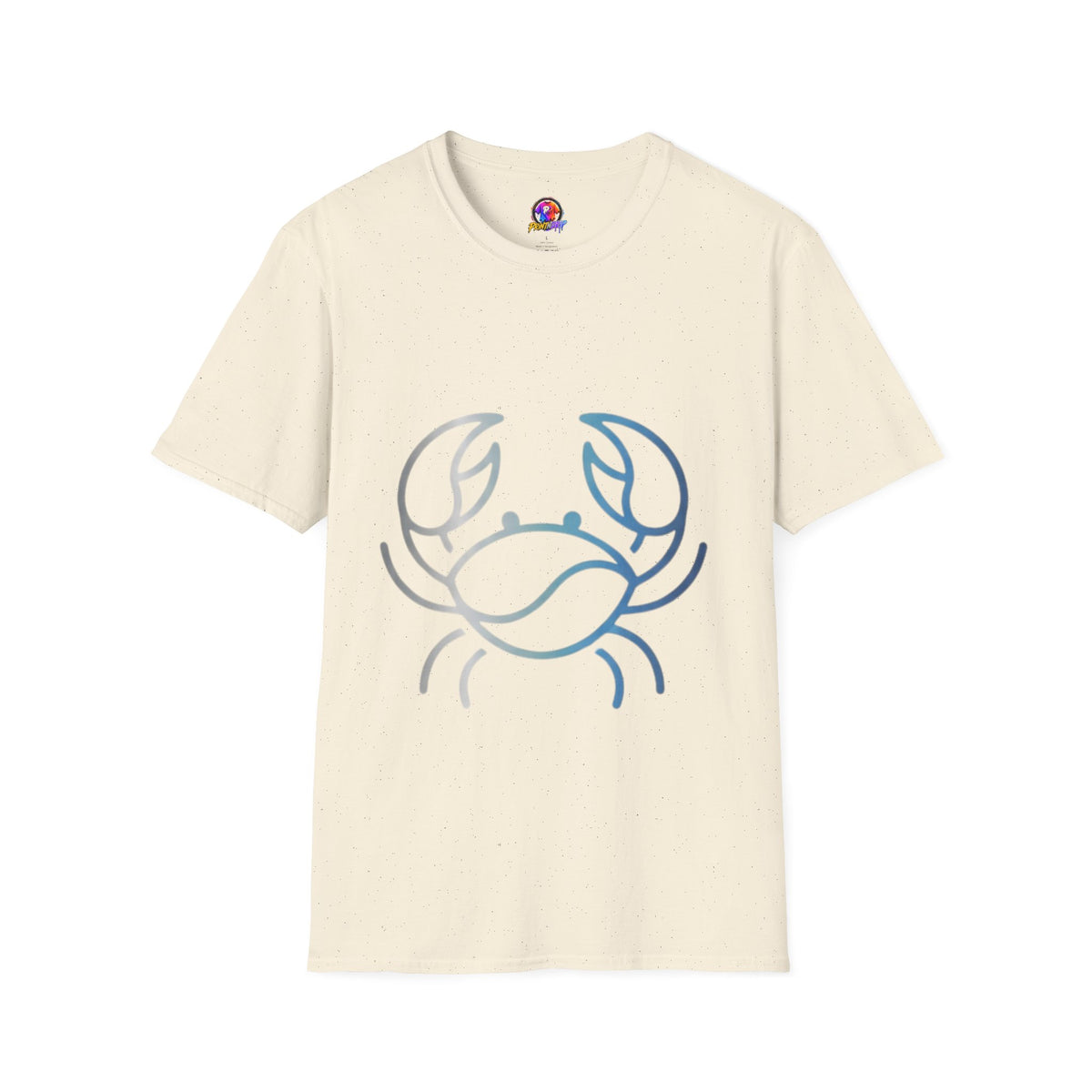 Cancer Zodiac Crab Graphic T-Shirt — Minimal Coastal Zodiac Summer Tee