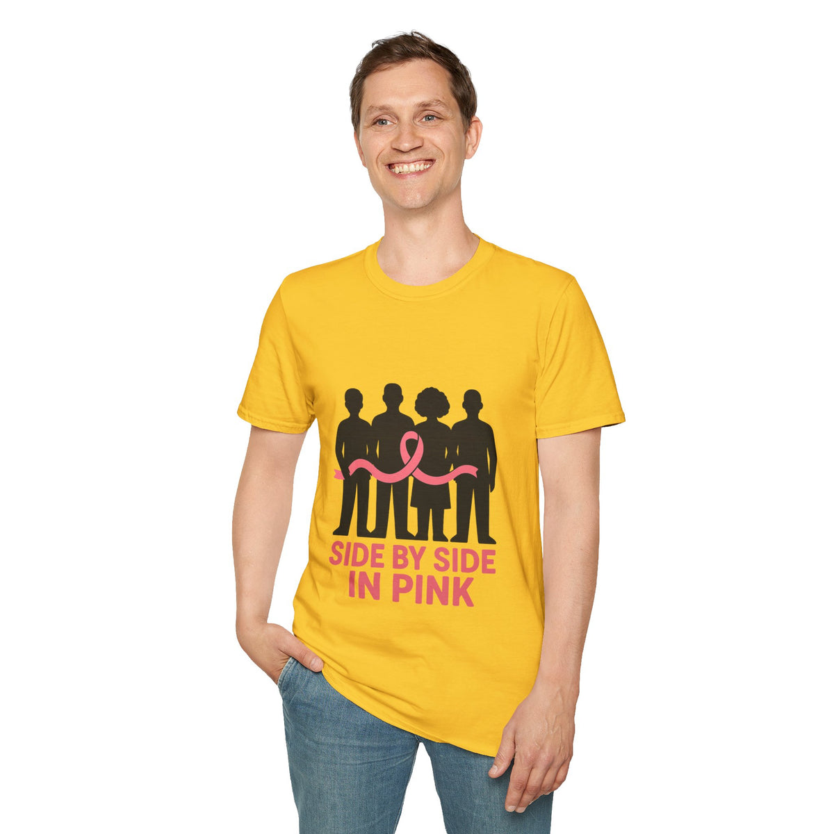 Side by Side in Pink Breast Cancer Awareness T-Shirt - Trending Now - October 2026