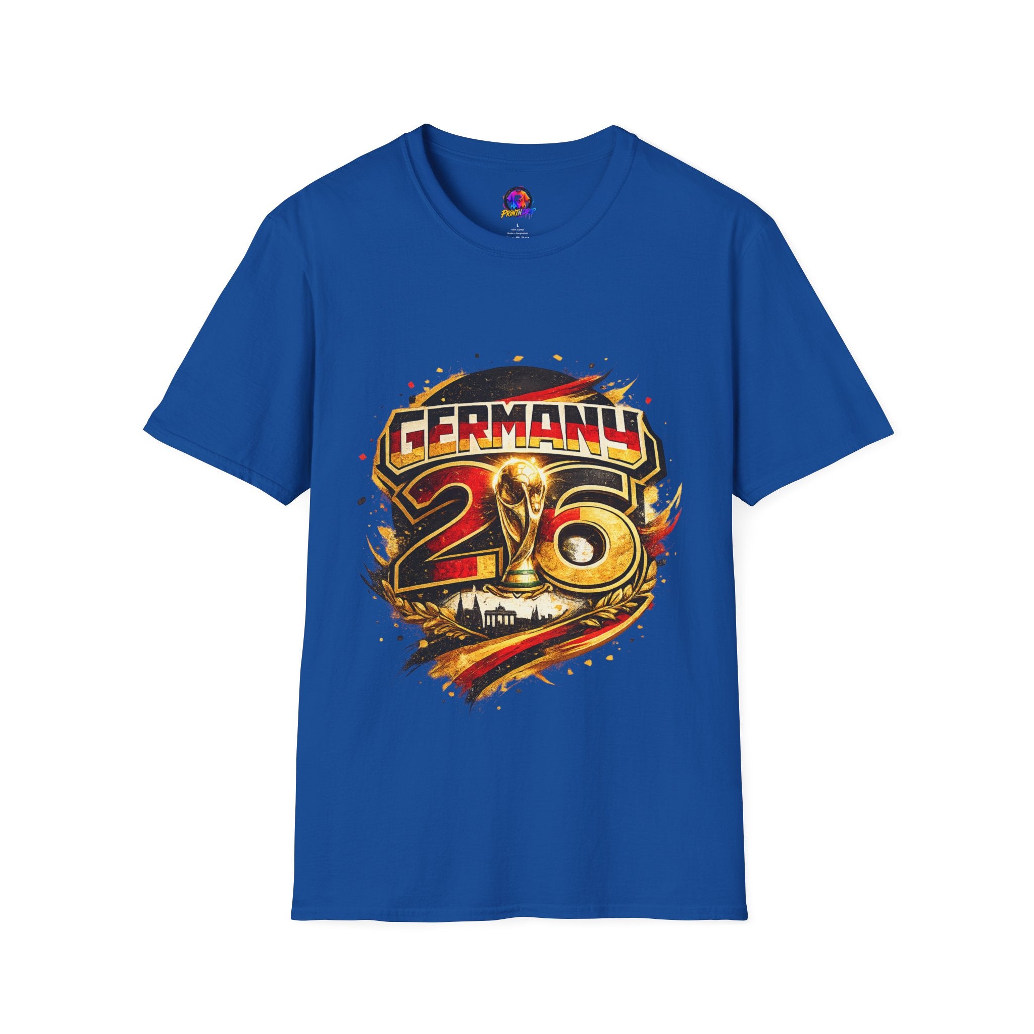 Germany 26 Skull Graphic T‑Shirt — Retro Soccer Fan Tee