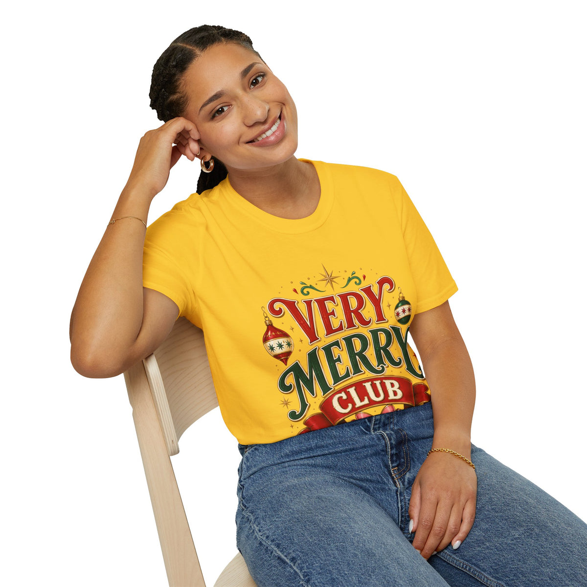 Very Merry Club T-Shirt — Festive Christmas Holiday Tee