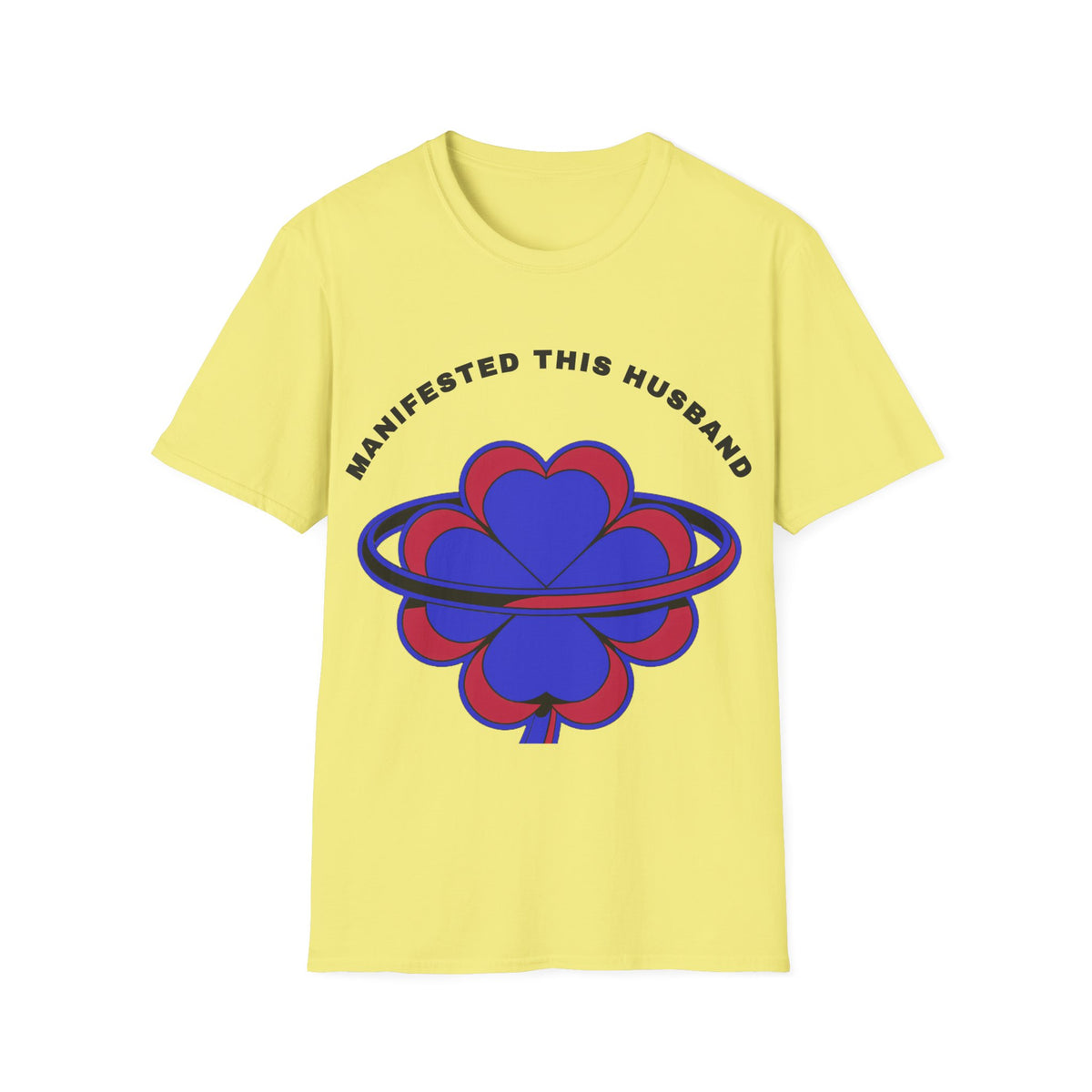 Manifested This Husband T-Shirt — Psychedelic Four-Leaf Clover Graphic Tee - Trending Now - September 2026