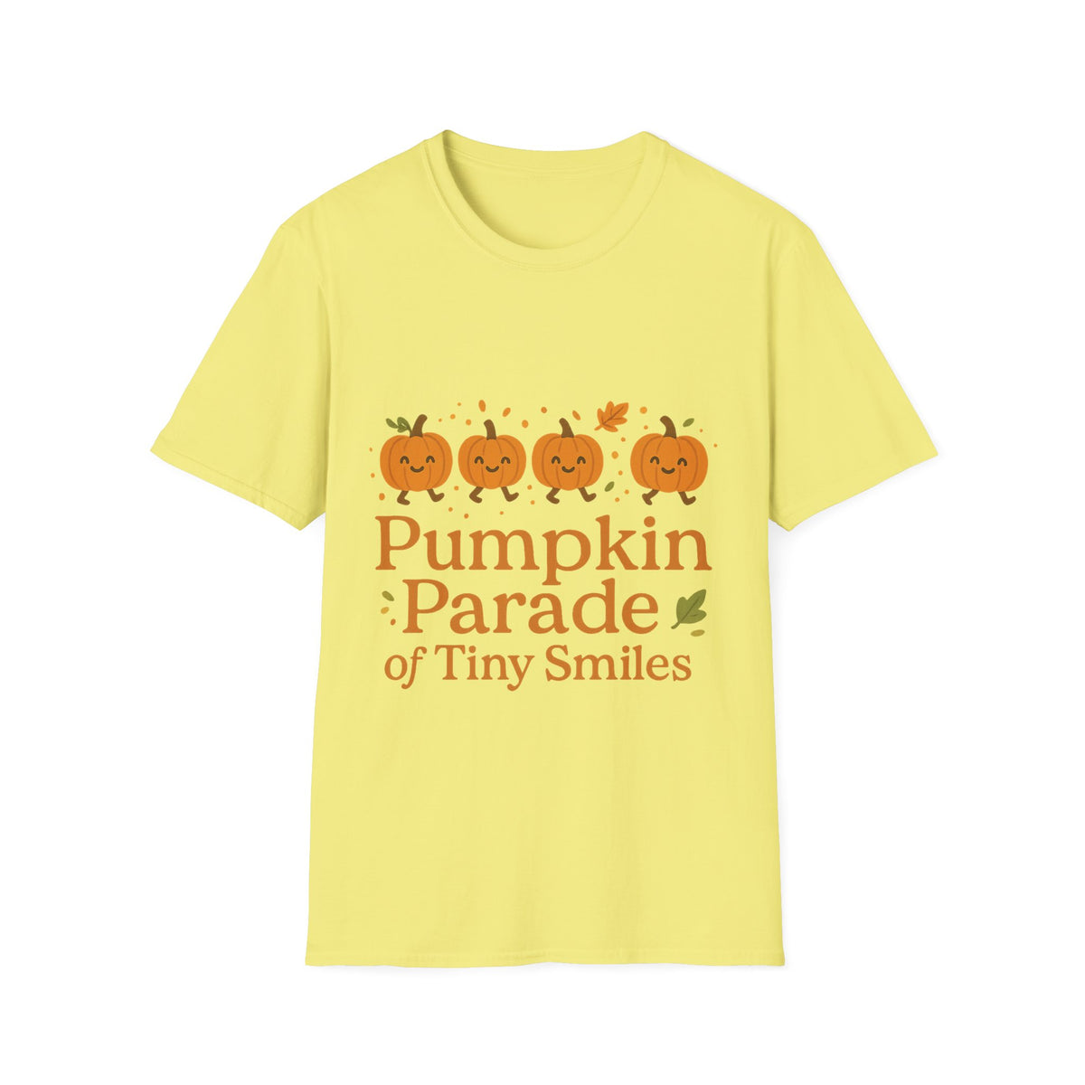 "Pumpkin Parade" Tiny Smiles Tee | Cute Fall Autumn Graphic T-Shirt - Trending Now - September 2026