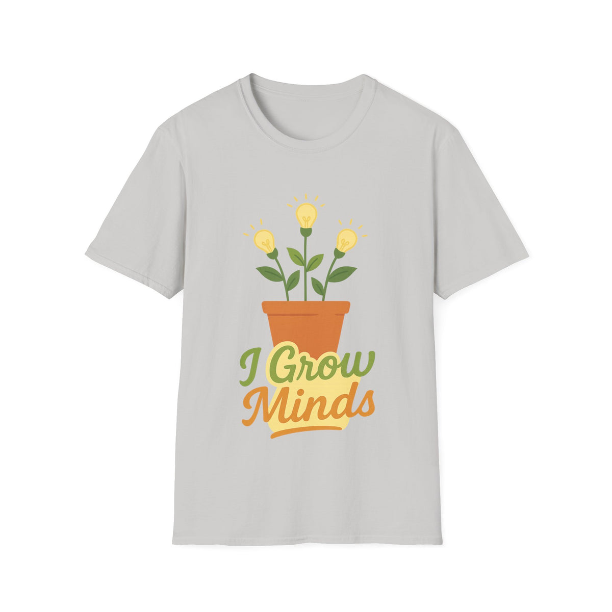 "I Grow Minds" Botanical Teacher Tee | Cute Flower Graphic T-Shirt - Trending Now - September 2026