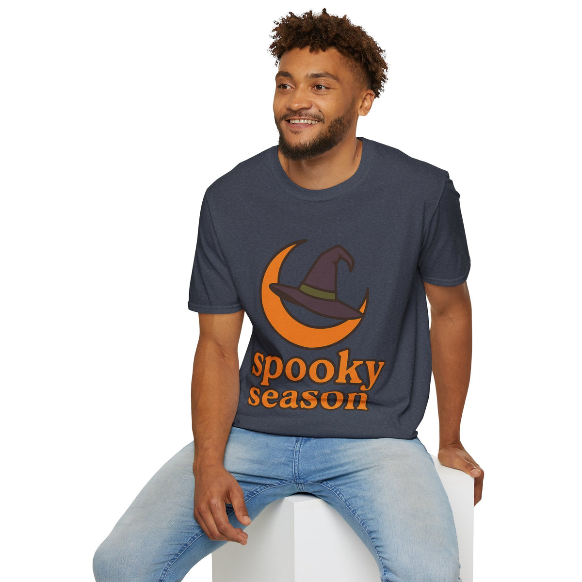 Spooky Season T-Shirt — Witch Hat & Moon Halloween Tee - Trending Now - August 2026