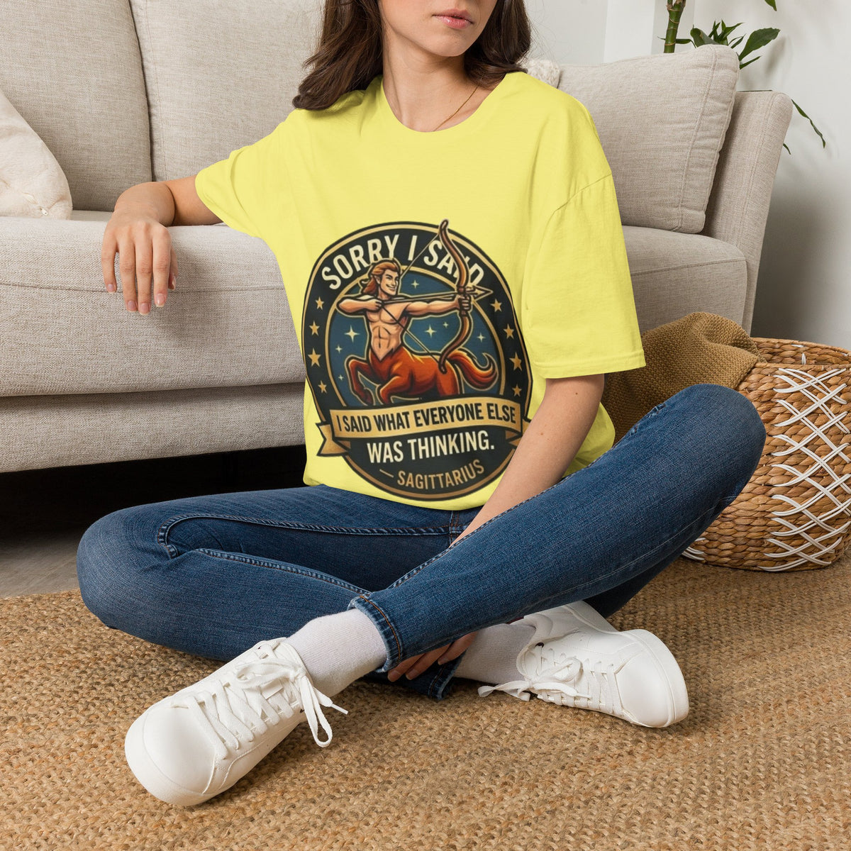 Sagittarius T-Shirt "Sorry I Said What Everyone Else Was Thinking" – Zodiac Archer Graphic Tee