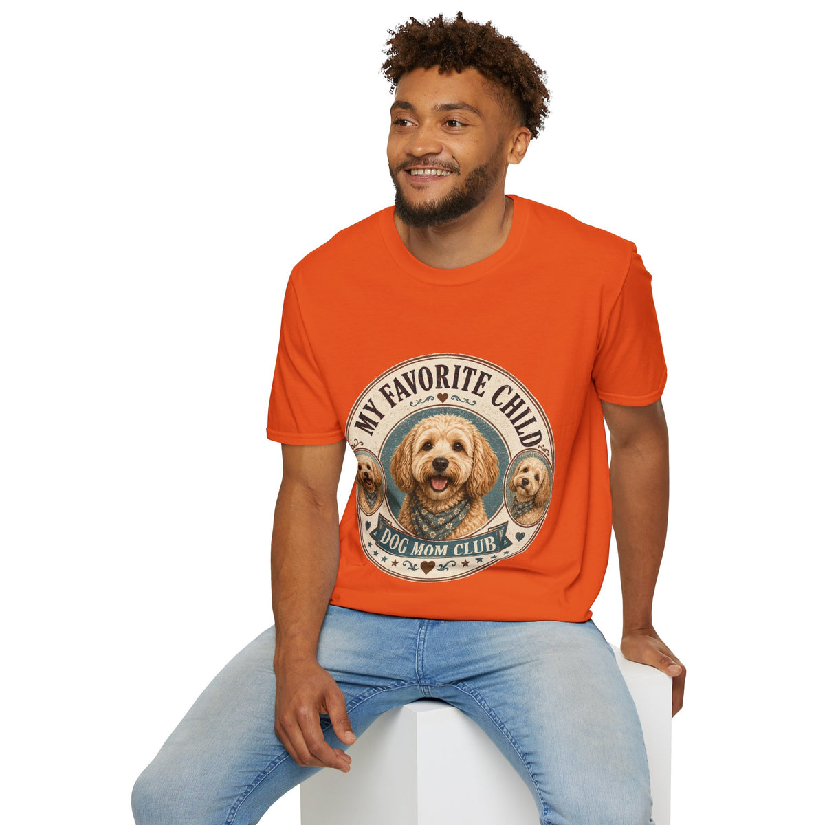 Dog Mom T-Shirt — "My Favorite Child" Cute Goldendoodle Graphic Tee
