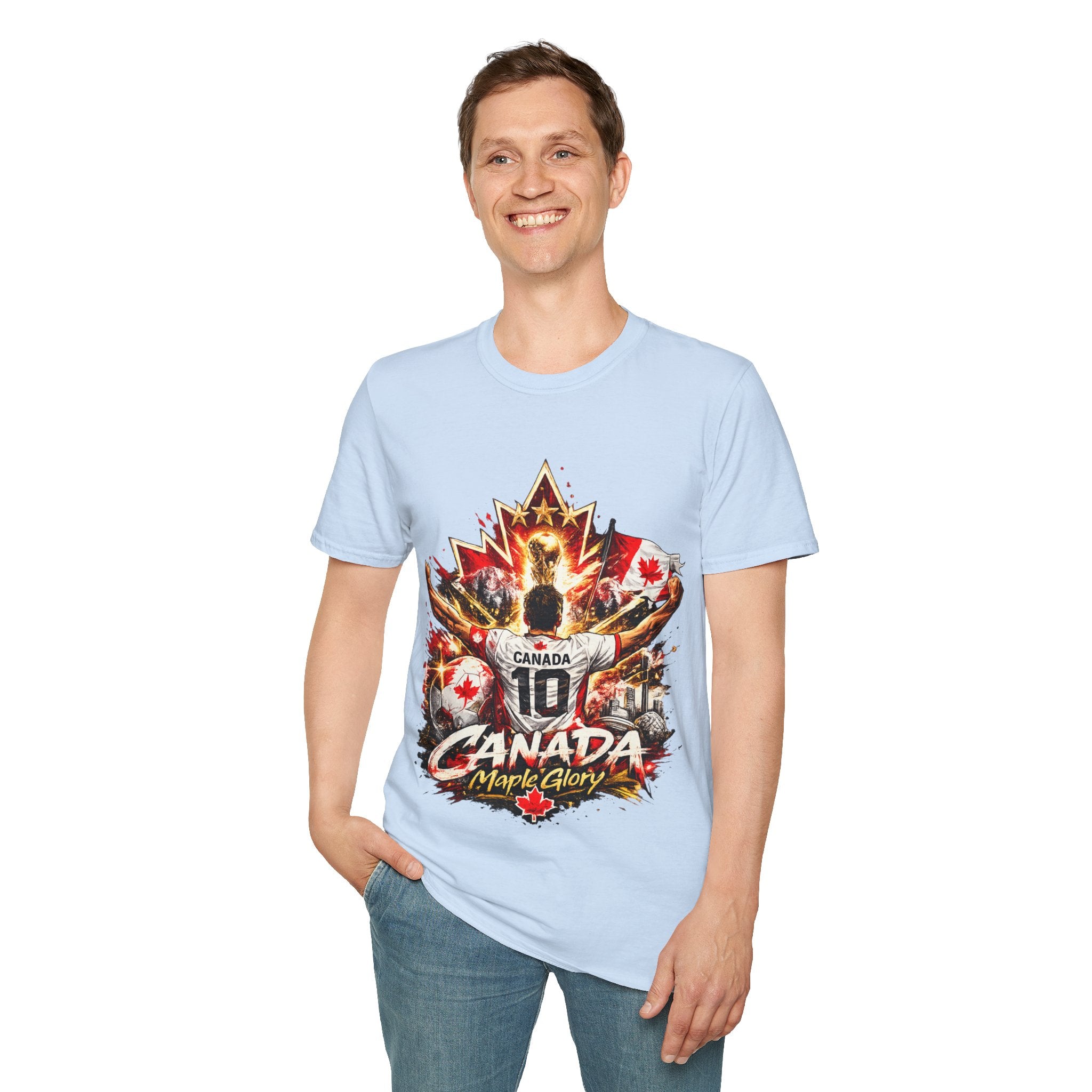 Canada Maple Glory T‑Shirt — Vintage Canadian Maple Leaf Graphic Tee