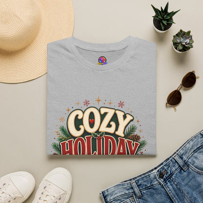 Cozy Holiday Club T-Shirt — Festive Christmas Cozy Cocoa Graphic Tee
