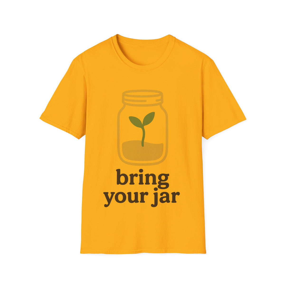 "Bring Your Jar" Zero Waste Eco Friendly Tee - Minimalist Sustainable Mason Jar White T-Shirt - Trending Now - September 2026