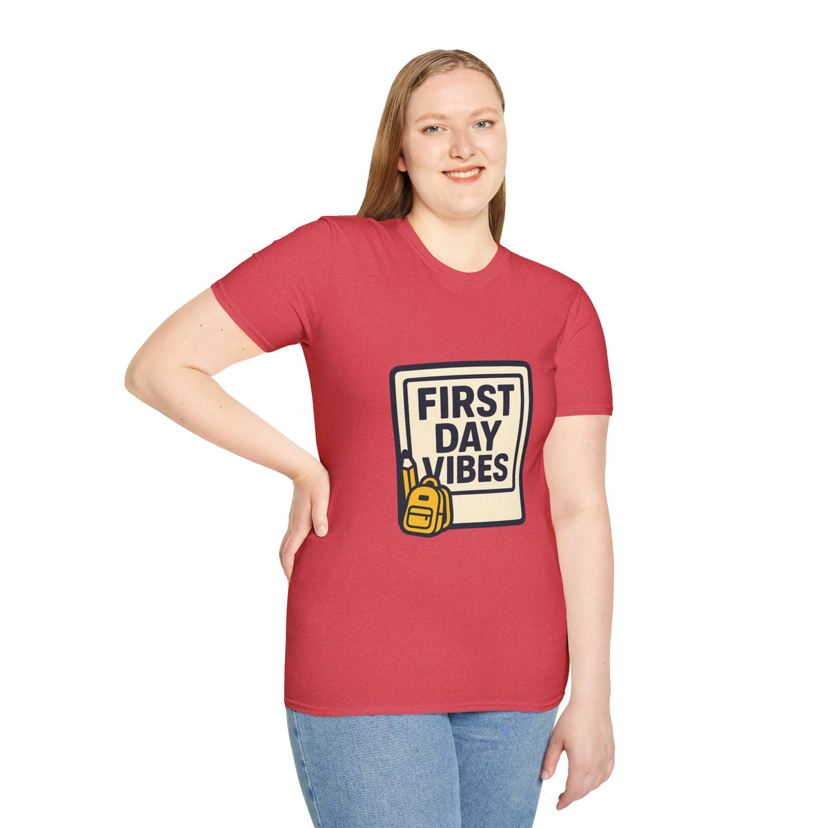 First Day Vibes T-Shirt — 'First Day' Retro Badge Tee - Trending Now - September 2026