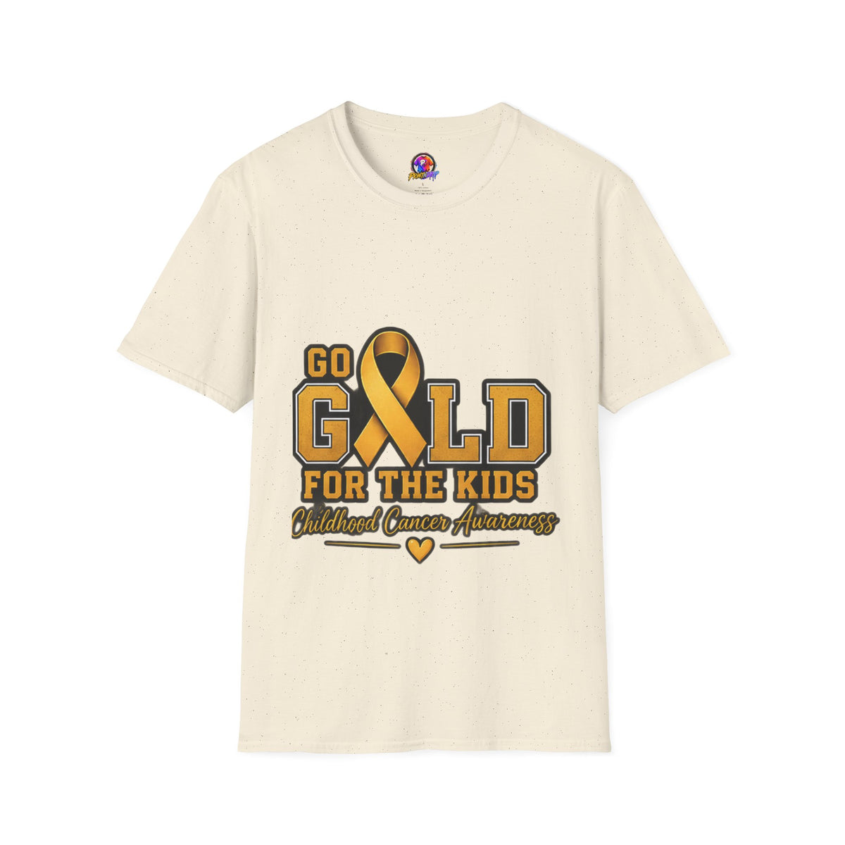 Go Gold For The Kids T-Shirt — Childhood Cancer Awareness Ribbon Tee