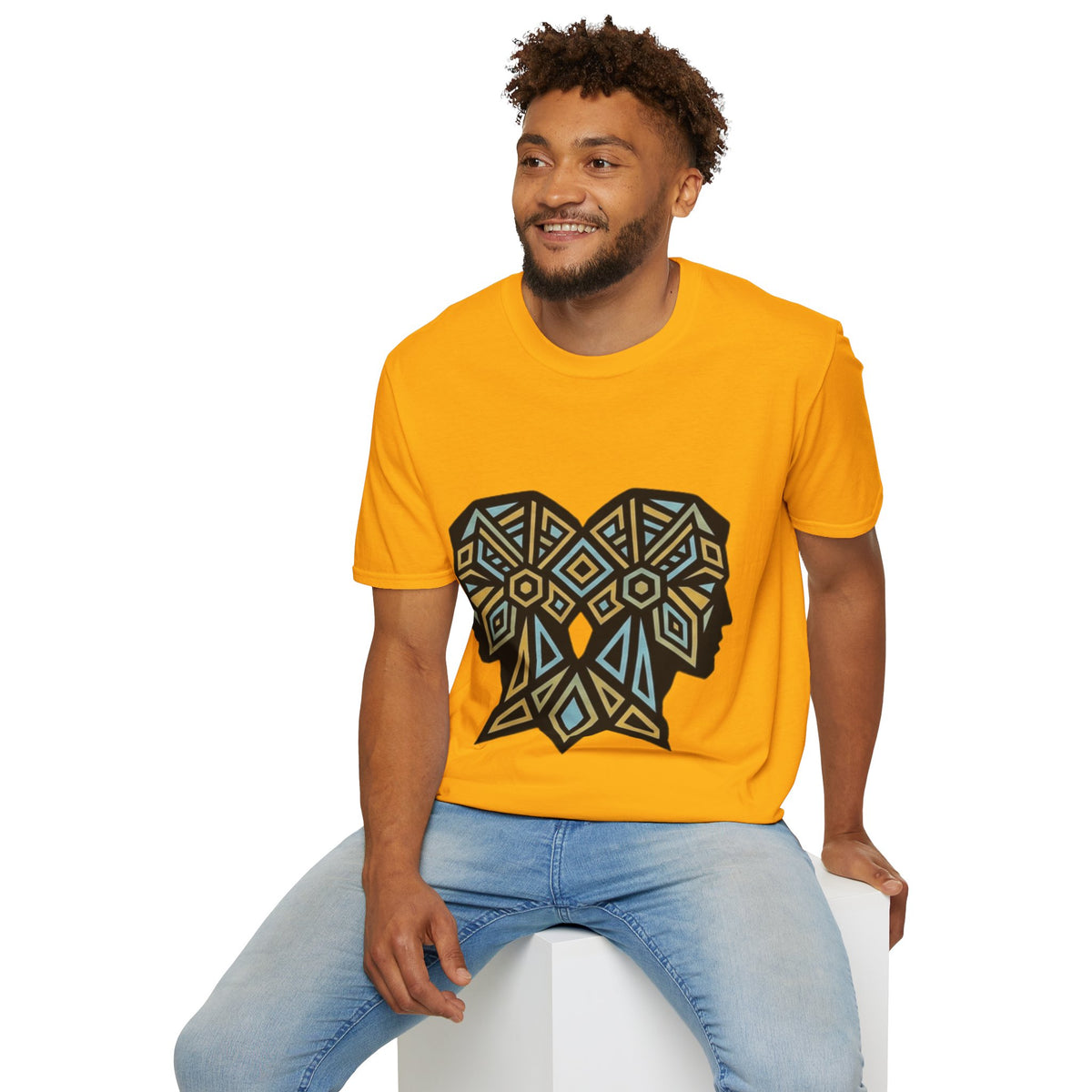 Geometric Elephant Tee — Tribal Mosaic Elephant Graphic T-Shirt