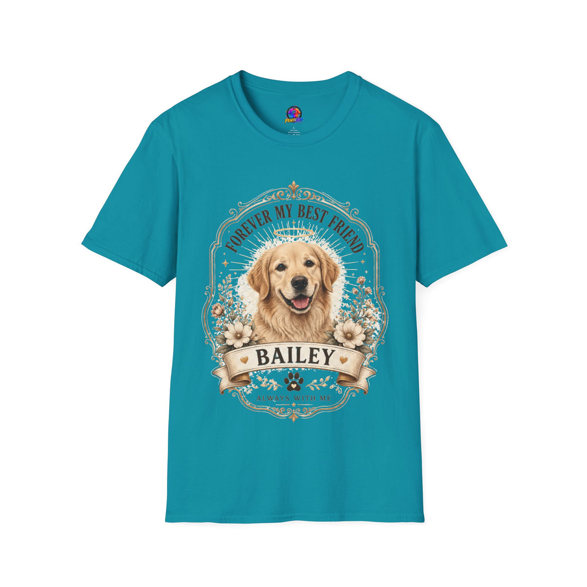 Forever My Best Friend Memorial Dog T-Shirt — Personalized Pet Tribute Tee