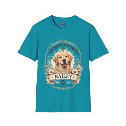Forever My Best Friend Memorial Dog T-Shirt — Personalized Pet Tribute Tee