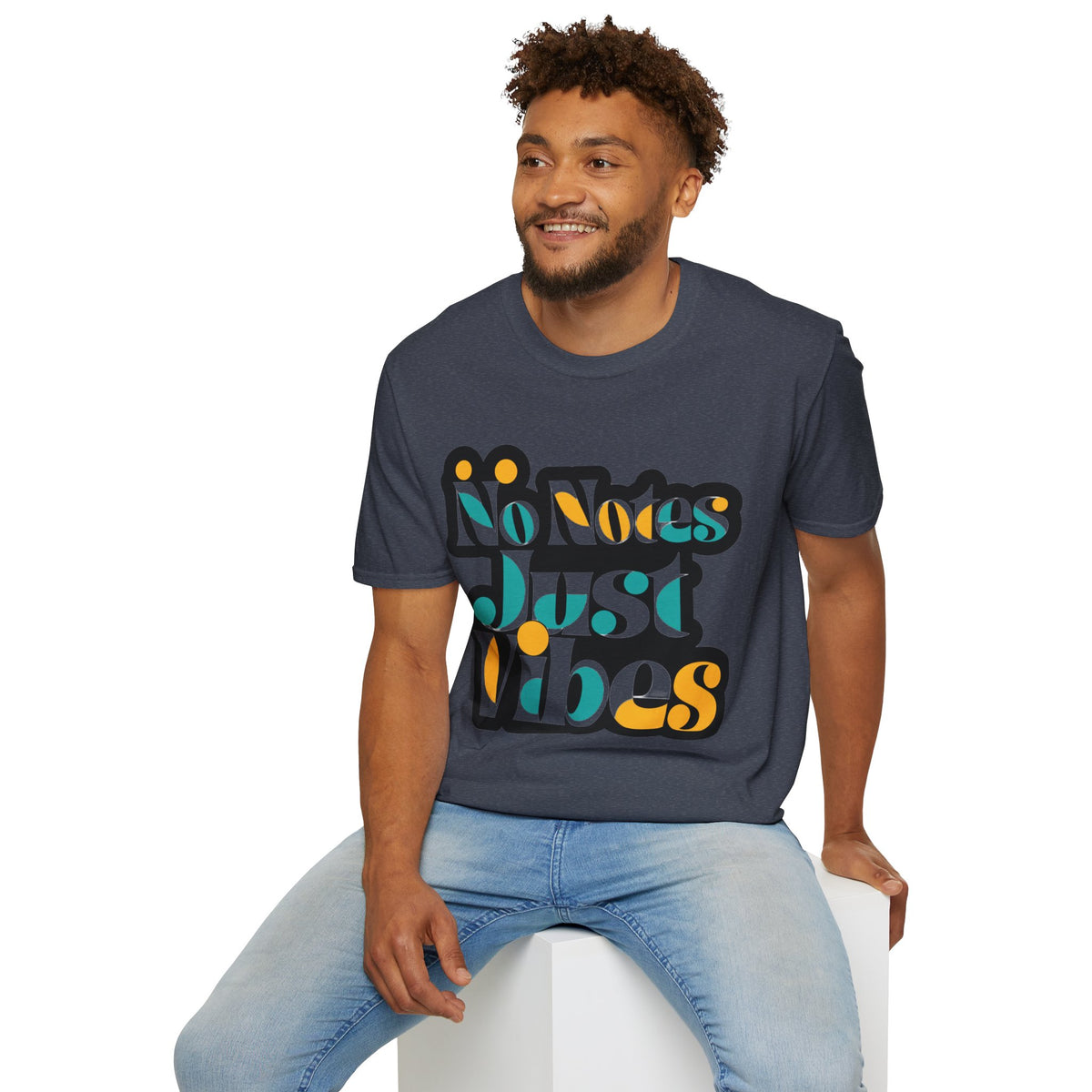 No Notes Just Vibes T-Shirt — Retro Groovy Graphic Tee for Relaxed, Music-Loving Casual Wear - Trending Now - August 2026