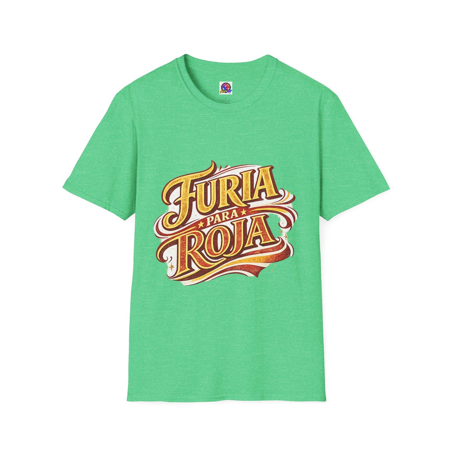 Spain Furia Para Roja Graphic T-Shirt — Bold Spanish Script Tee for Fans & Celebrations