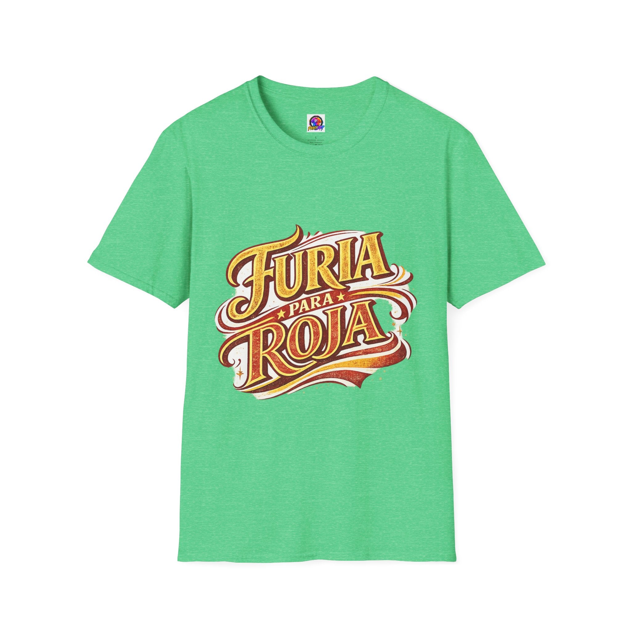 Spain Furia Para Roja Graphic T-Shirt — Bold Spanish Script Tee for Fans & Celebrations