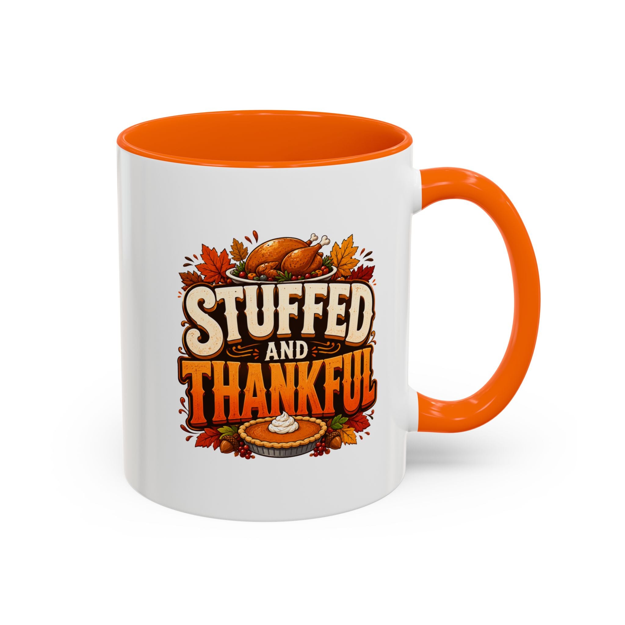 Thanksgiving Mug Stuffed and Thankful Thanksgiving Coffee Mug