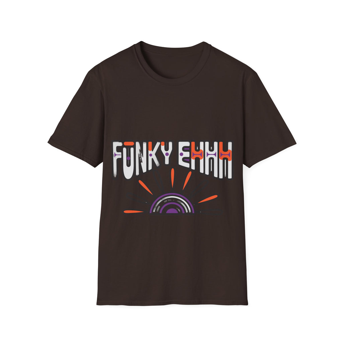 "Funky Ehhh" Retro Rainbow Tee | Groovy 70s Slogan T-Shirt - Trending Now - September 2026