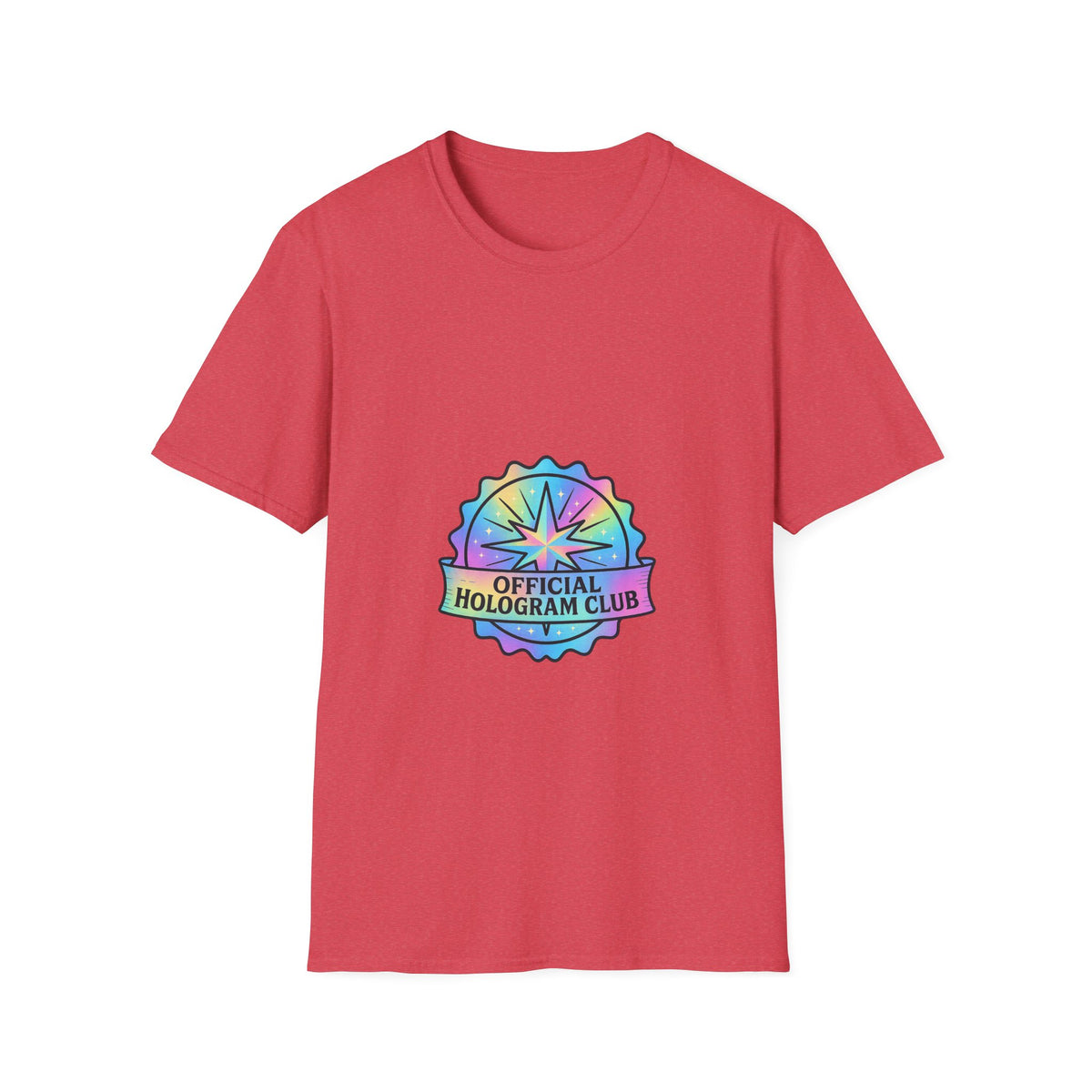 Official Hologram Club Rainbow Holographic T-Shirt - Trending Now - October 2026