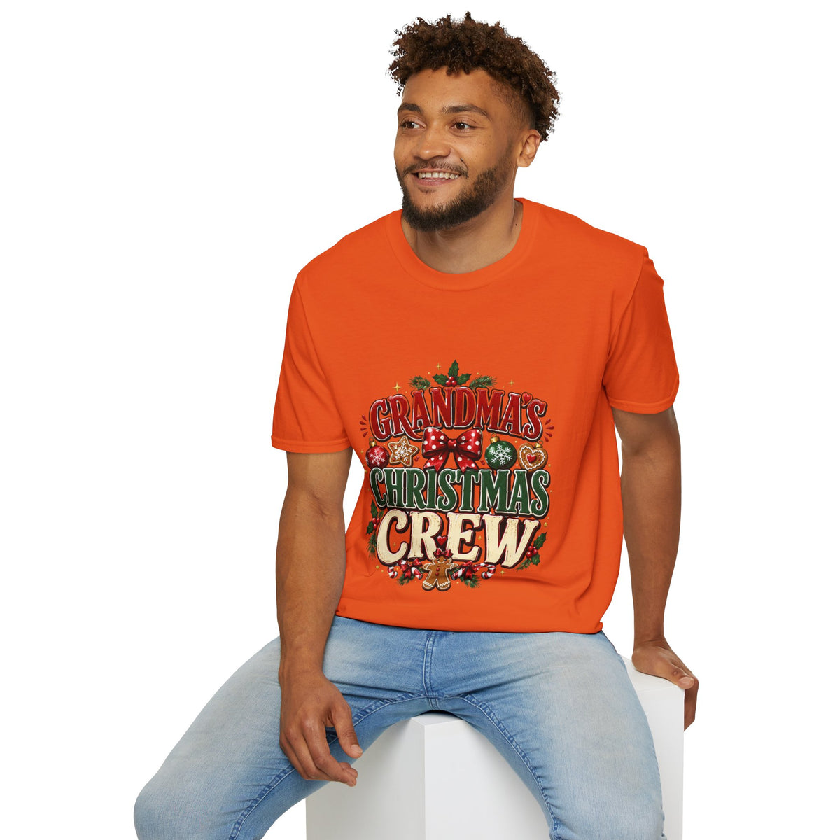 T-Shirt — Grandma's Christmas Crew Holiday Tee