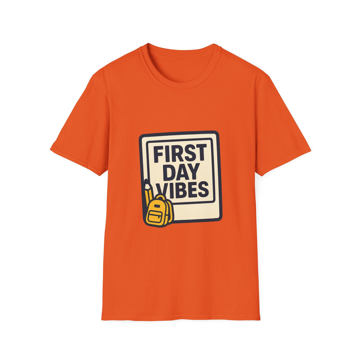 First Day Vibes T-Shirt — 'First Day' Retro Badge Tee - Trending Now - September 2026