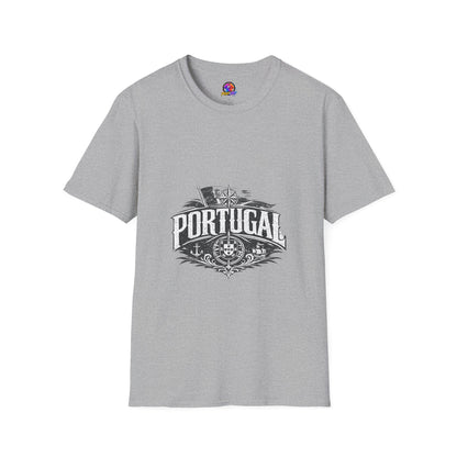 Portugal Vintage Compass T-Shirt — Nautical Travel Souvenir