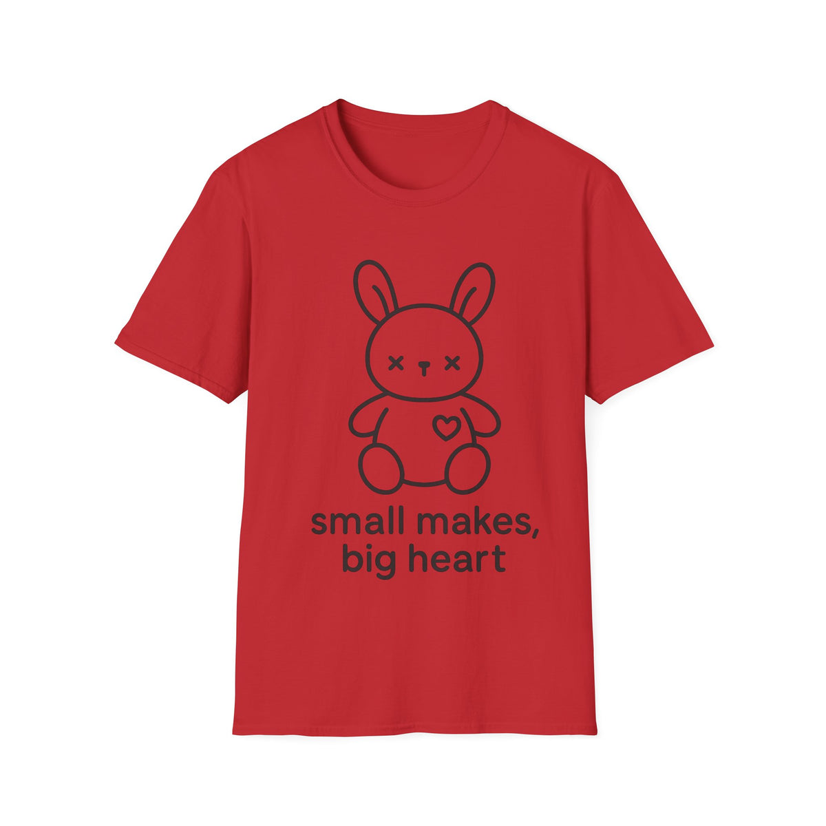 "Small Makes, Big Heart" Cute Amigurumi Bunny Tee - Crafting Crochet Yarn Lover White T-Shirt - Trending Now - September 2026