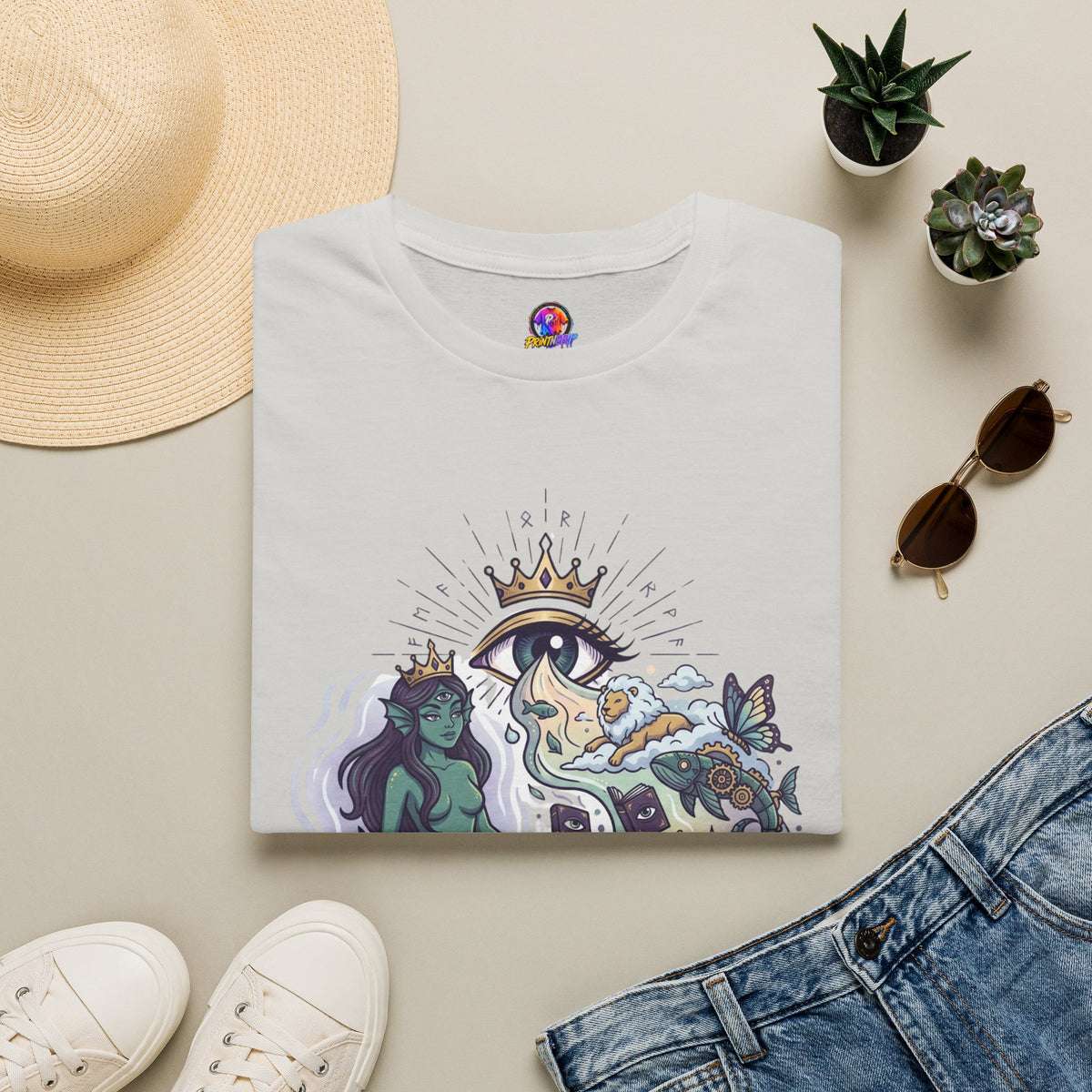 Mystical Mermaid Eye T-Shirt — 'Sensitive soul with a wild imagination' Graphic Tee