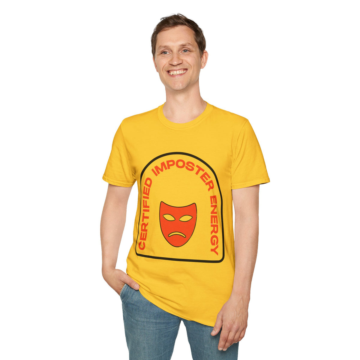 Certified Imposter Energy T-Shirt — Funny Sarcastic Graphic Tee - Trending Now - August 2026