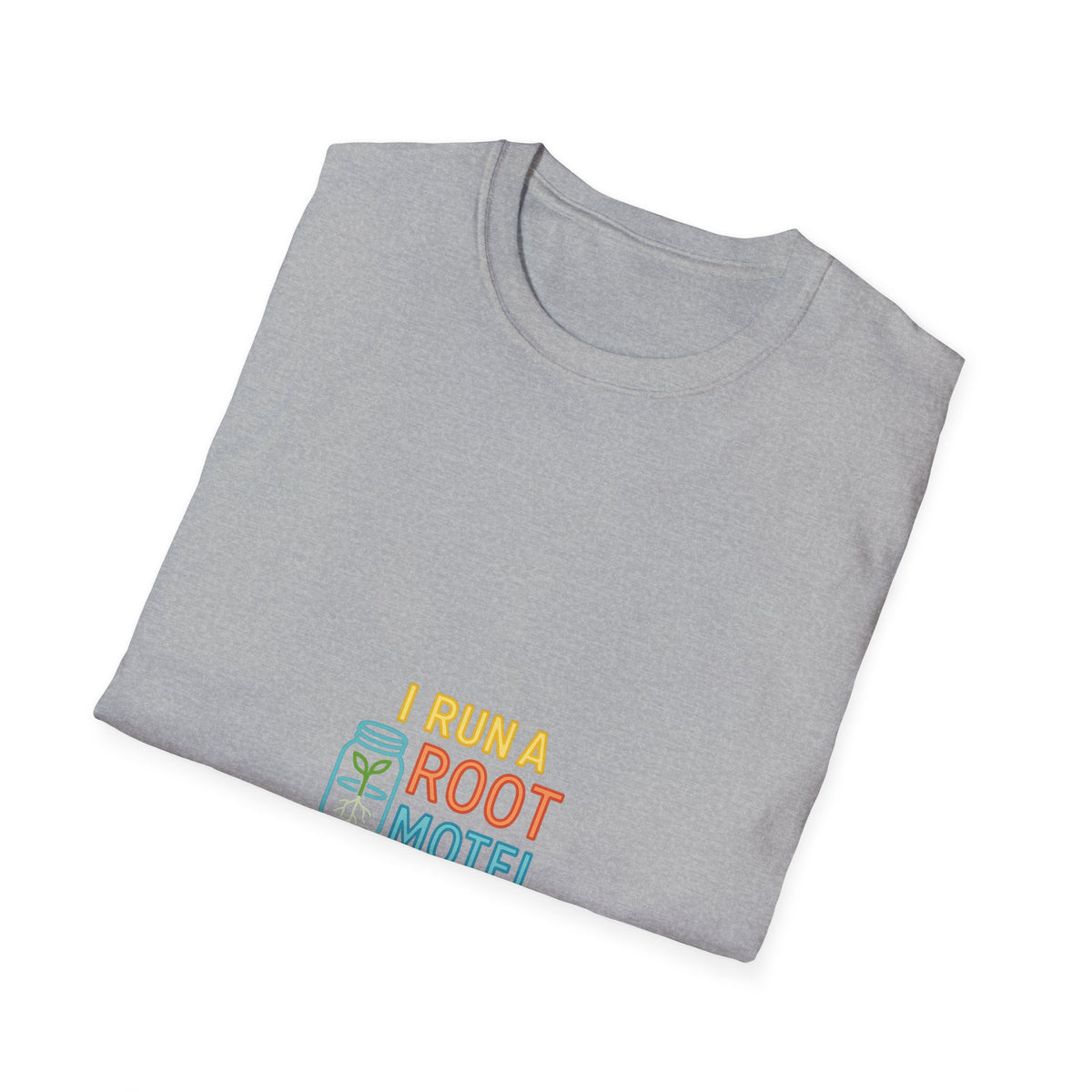 "I Run A Root Motel" Retro Travel Lodge Tee - Funny Plant Parent Gardening White T-Shirt - Trending Now - September 2026