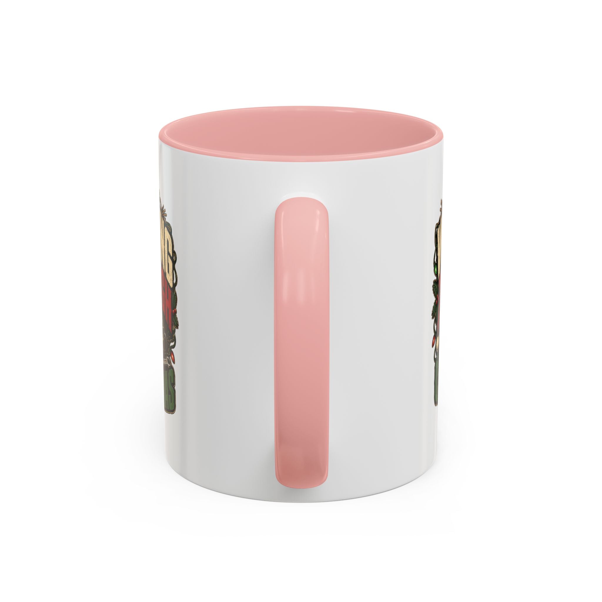 Modern Day Christmas Working Through Christmas Coffee Mug — Funny Holiday Work & Overtime Gift
