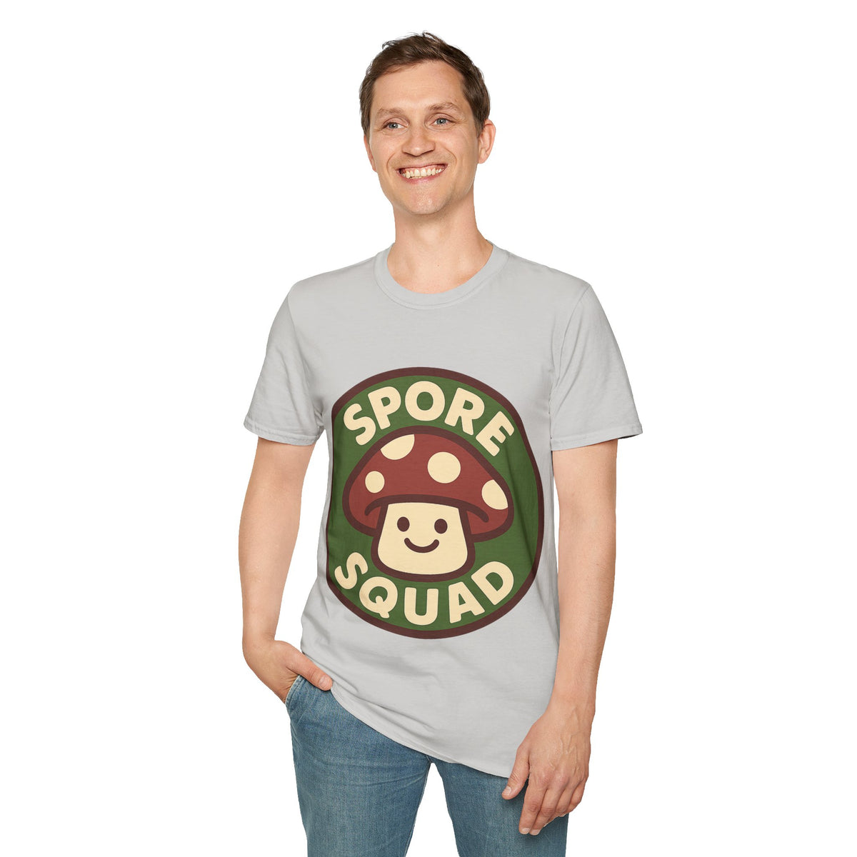 Spore Squad T-Shirt — Cute Mushroom Graphic Tee for Gamers & Fungi Fans - Trending Now - September 2026