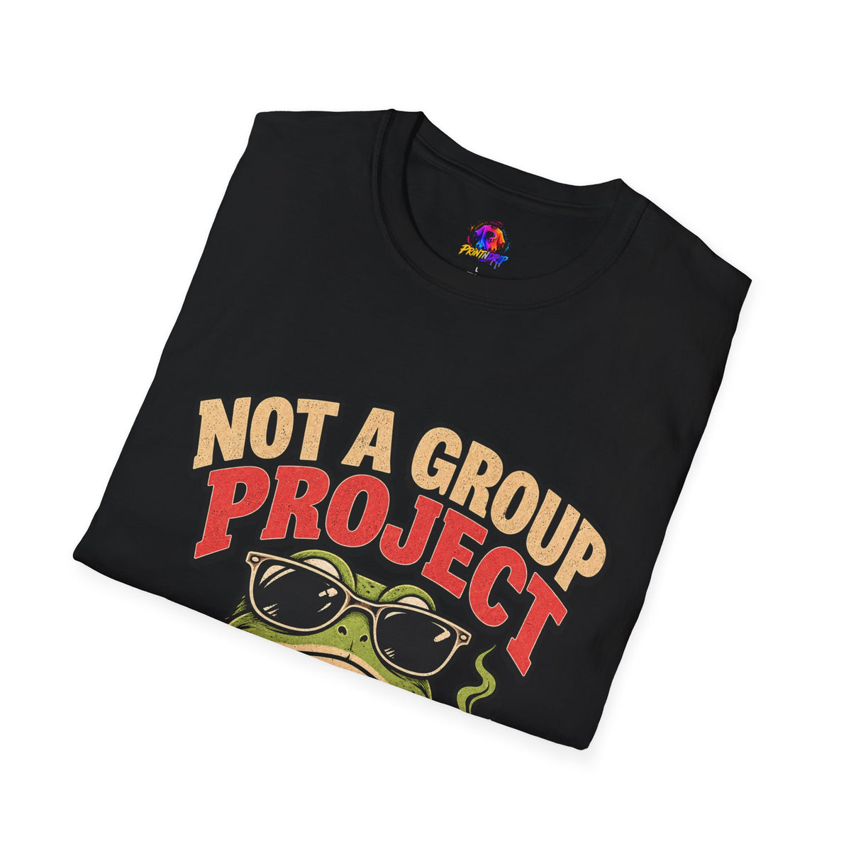 Not a Group Project Frog T-Shirt — "Socially Selective" Funny Introvert Tee