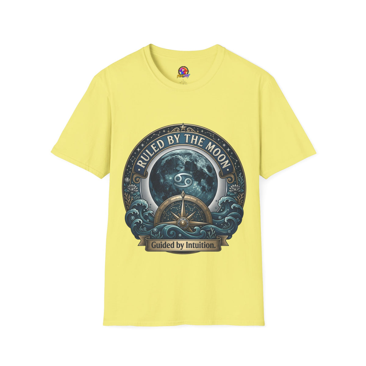 Cancer Zodiac Ruled by the Moon T-Shirt — Celestial Astrology Zodiac Graphic Tee