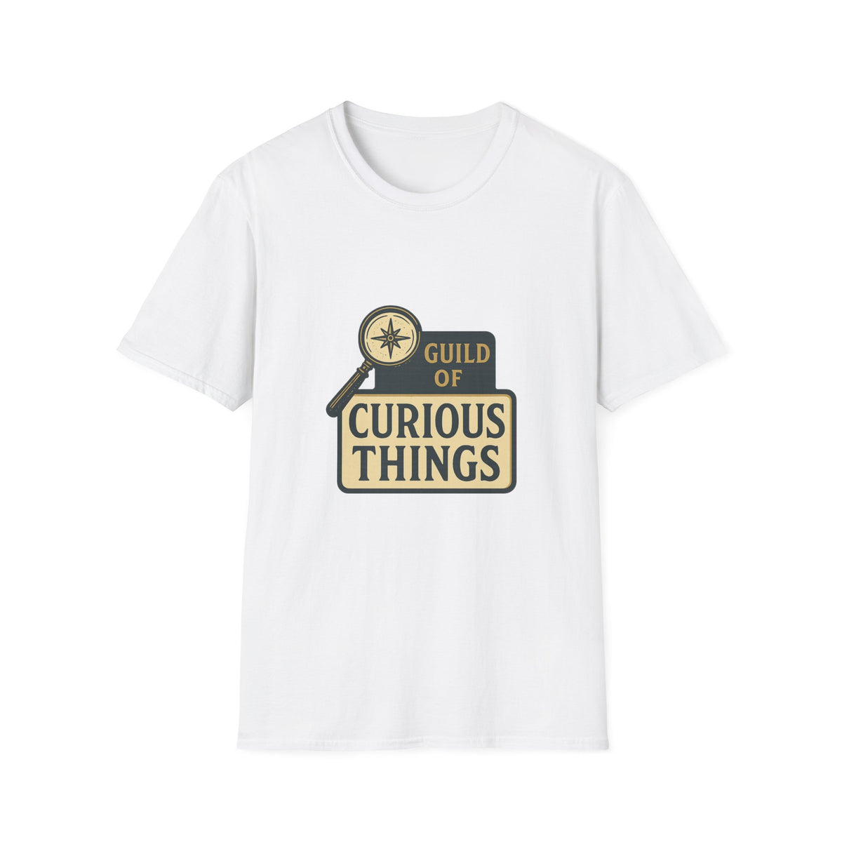 Curious Things T‑Shirt — Guild of Curious Vintage Badge Tee - Trending Now - August 2026