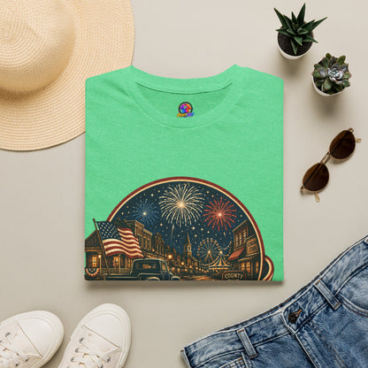Small Town Big Freedom T-Shirt — Patriotic 4th of July Fireworks Tee