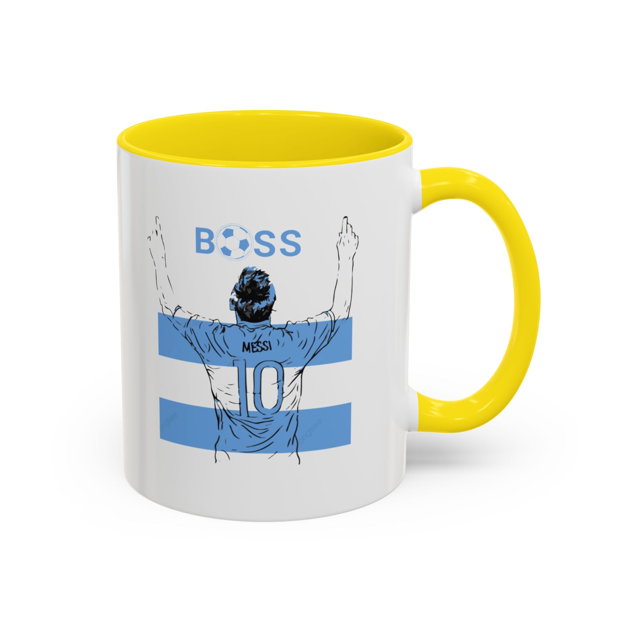 Boss Soccer Player Accent Coffee Mug —