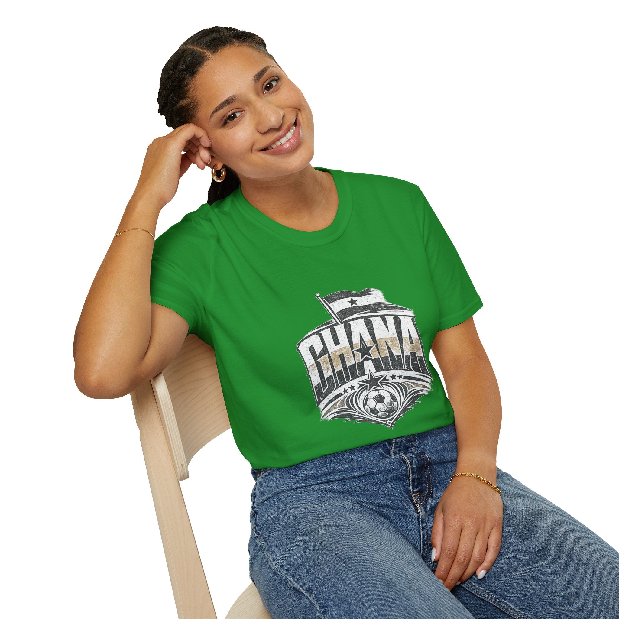 Ghana Vintage Flag T-Shirt — Retro Ghana Pride Graphic Tee